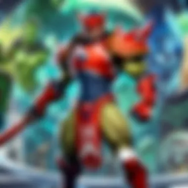 A collection of vibrant esports trading cards displayed elegantly