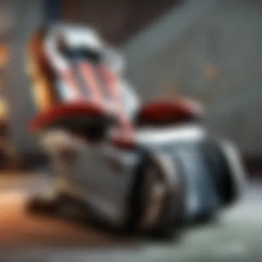 Adjustable settings of a massage gaming chair