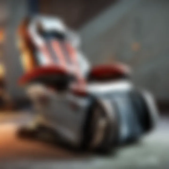 Adjustable settings of a massage gaming chair