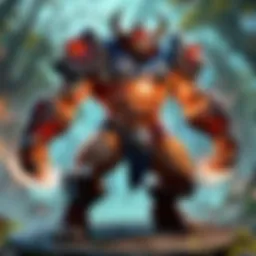 Hero showcasing bounce ability in Dota