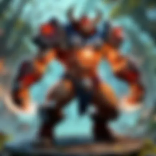 Hero showcasing bounce ability in Dota