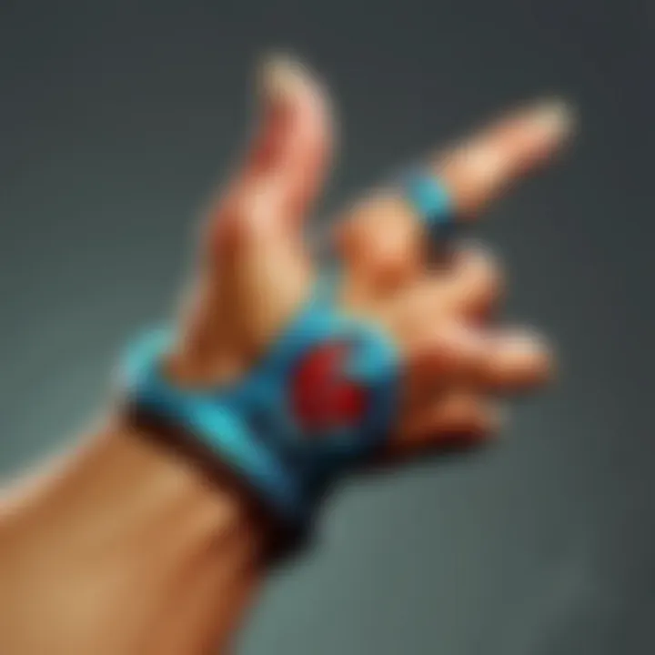 Close-up of a player demonstrating advanced thumb grip techniques