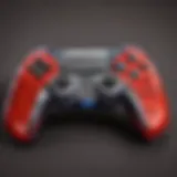 An ergonomic controller highlighting thumb grip position
