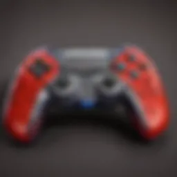 An ergonomic controller highlighting thumb grip position