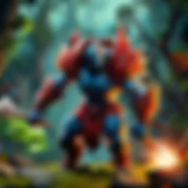 Dynamic gameplay scene in Dota