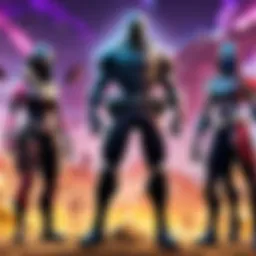 A vibrant Fortnite tournament scene showcasing intense gameplay.