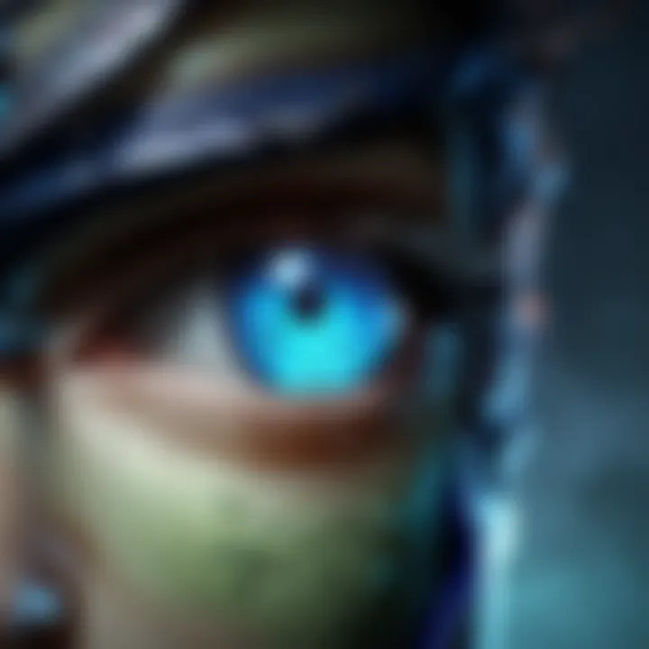 Graphic showing harmful effects of blue light on eyes