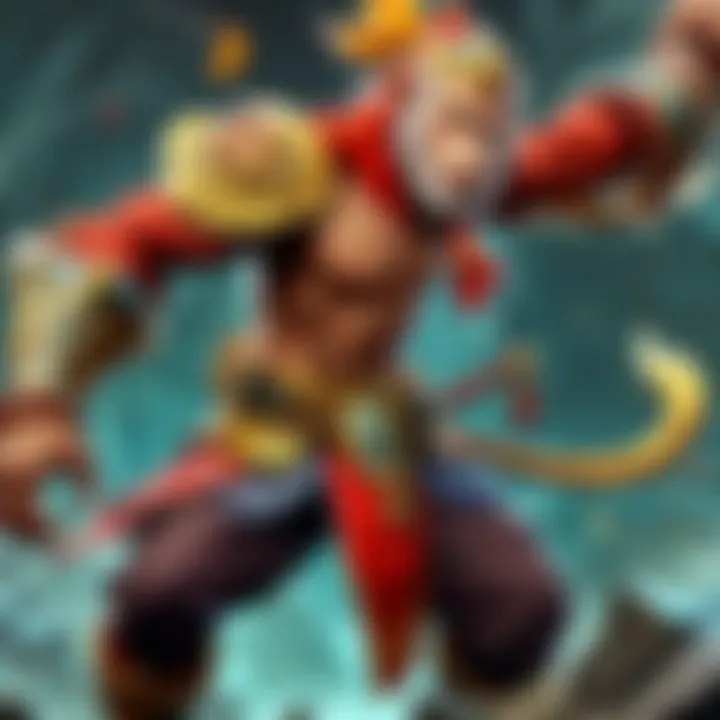 An artistic portrayal of the Monkey King's influence on the Dota gaming community.