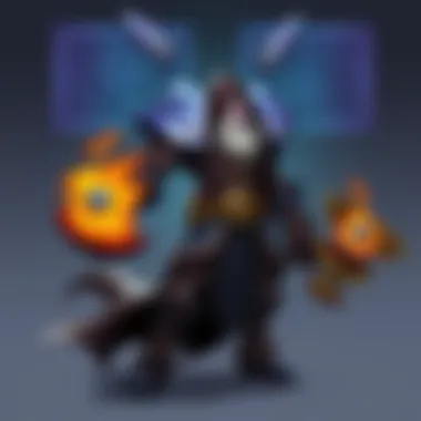 Strategy diagram showcasing deck synergy in Dota gameplay