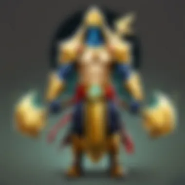 A vibrant illustration of a Dota character embodying alchemical principles.