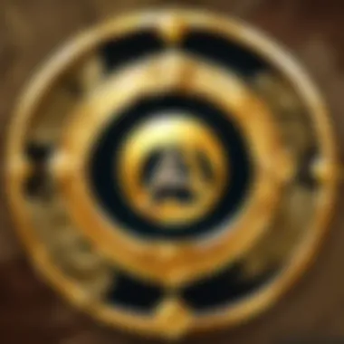 A mystical alchemical symbol representing transformation and wealth within Dota.