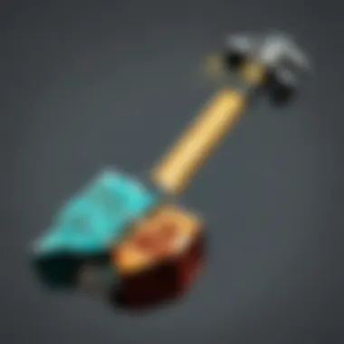 Different types of ores obtained through pickaxe usage