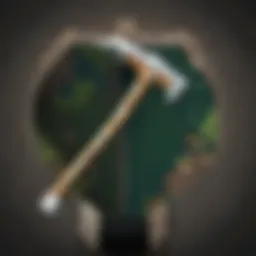 Variety of Minecraft pickaxes showcasing different materials and designs