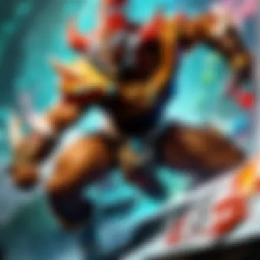 Illustration of a ticket with League of Legends elements