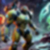 Virtual battleground with high-tech weapons