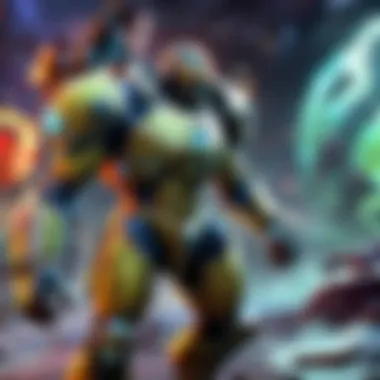 Virtual battleground with high-tech weapons