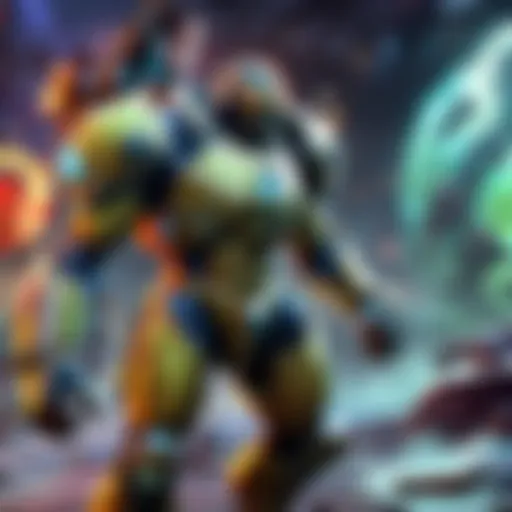 Virtual battleground with high-tech weapons