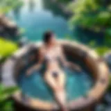 Influencer in Tropical Oasis