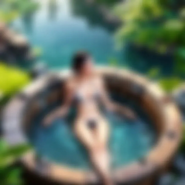 Influencer in Tropical Oasis