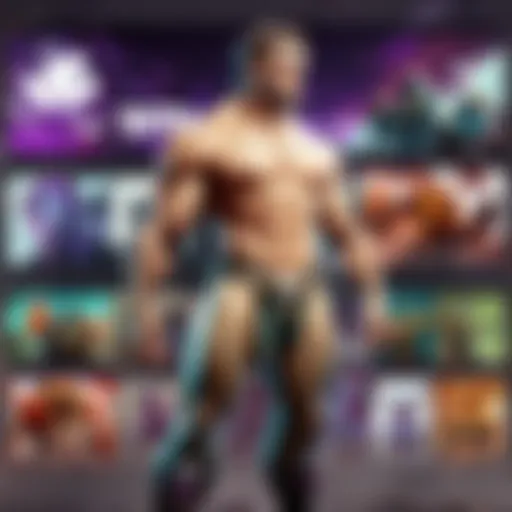 Illustration depicting a Twitch streamer's revenue streams