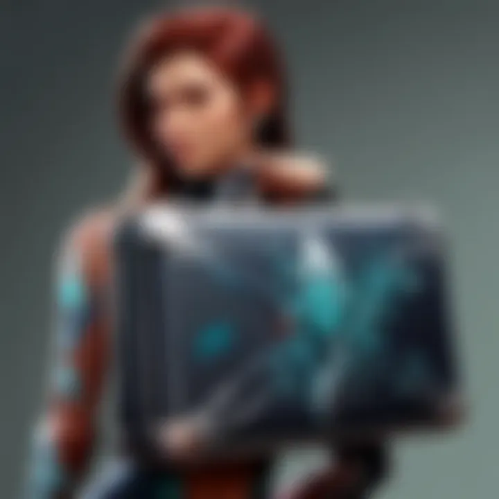 Sleek and stylish gaming laptop case