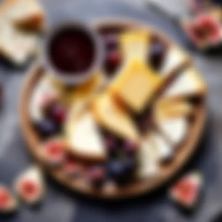 Artisanal Cheese Platter with Fig Compote