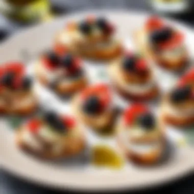 Gourmet Crostini with Truffle Oil Drizzle