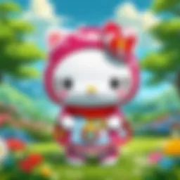 Showcasing the vibrant ACNH Sanrio cards featuring beloved characters