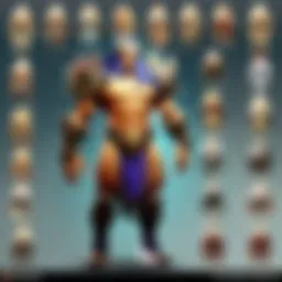 Illustration of Dota class structures highlighting various hero roles