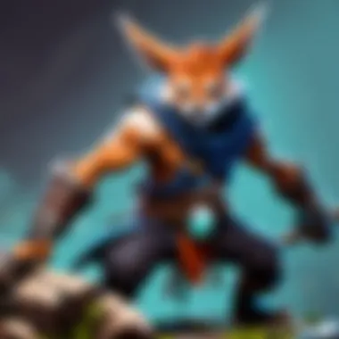 Strategic positioning in a Dota match with Meepo