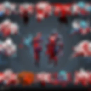 Diverse characters and their roles in MOBAs