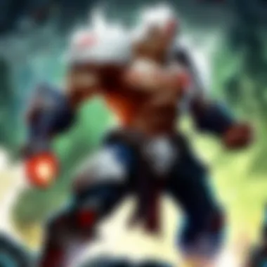 A skilled support player in action during a match