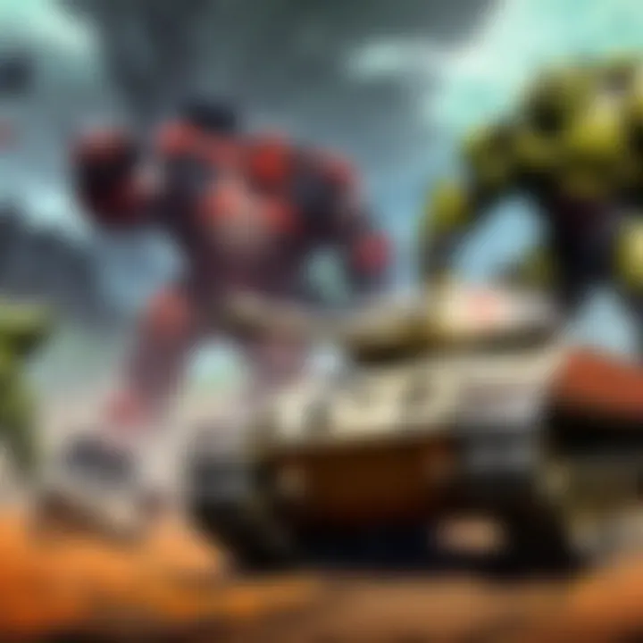 Diagram showing team dynamics with tank heroes