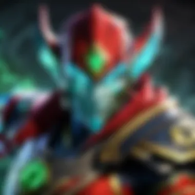 Illustration of the Blink ability activation in a Dota match