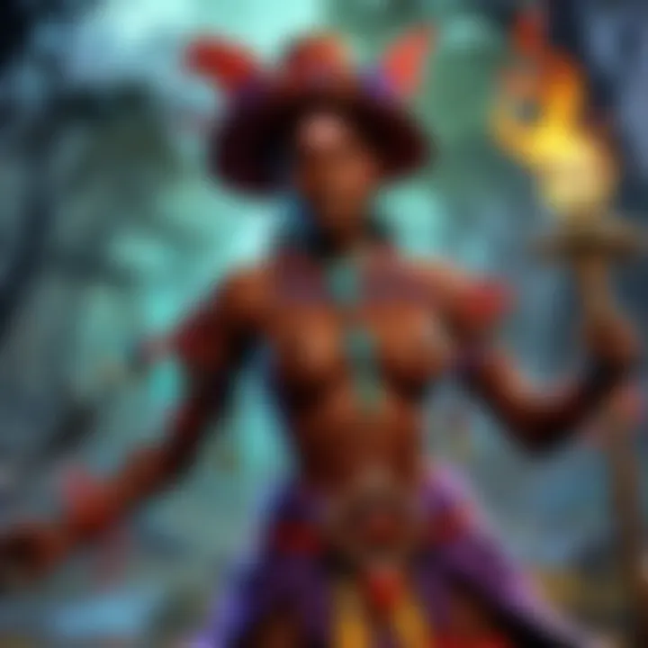 A visual representation of voodoo hex folklore