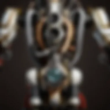 Intricate Engineering of Rebreather Components Detailed view of rebreather components showcasing intricate engineering.