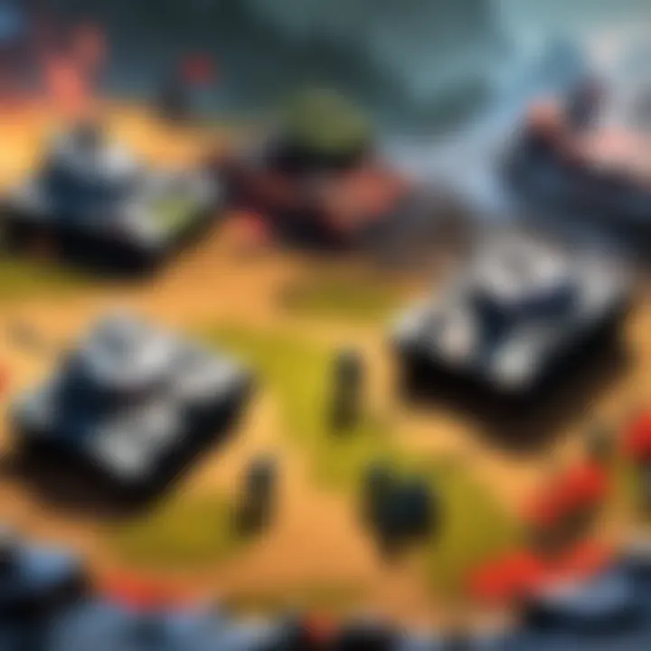 Diagram showing tank positioning in team formations