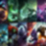 A diverse group of streamers engaging with their audiences in a lively virtual environment