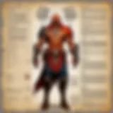 Mystical Character Sheet Mystical character sheet illustration