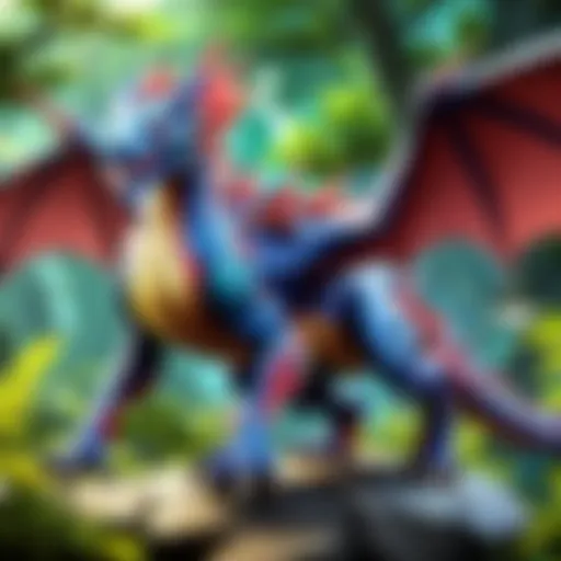 Mystical Dragon-Type Pokemon Artwork