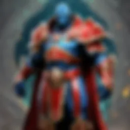 Fierce Hero Battling with Magic