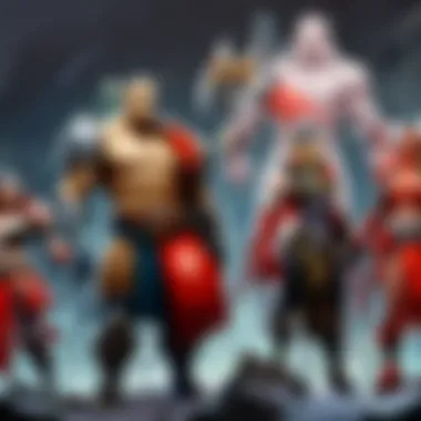 Dota heroes showcasing discounts