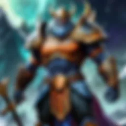 Majestic Norse landscape with Viking ship