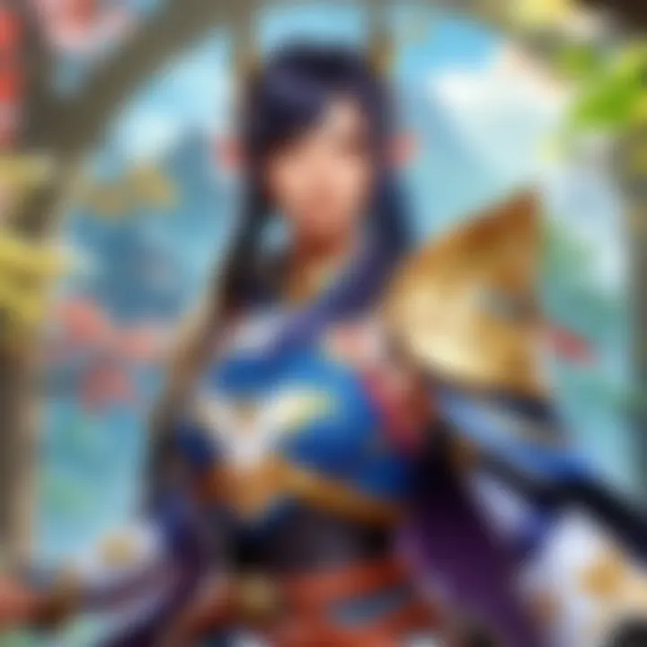 Illustration of a virtual assistant providing customer support