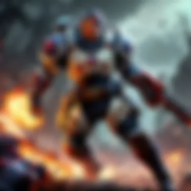 Warrior in Battlefield