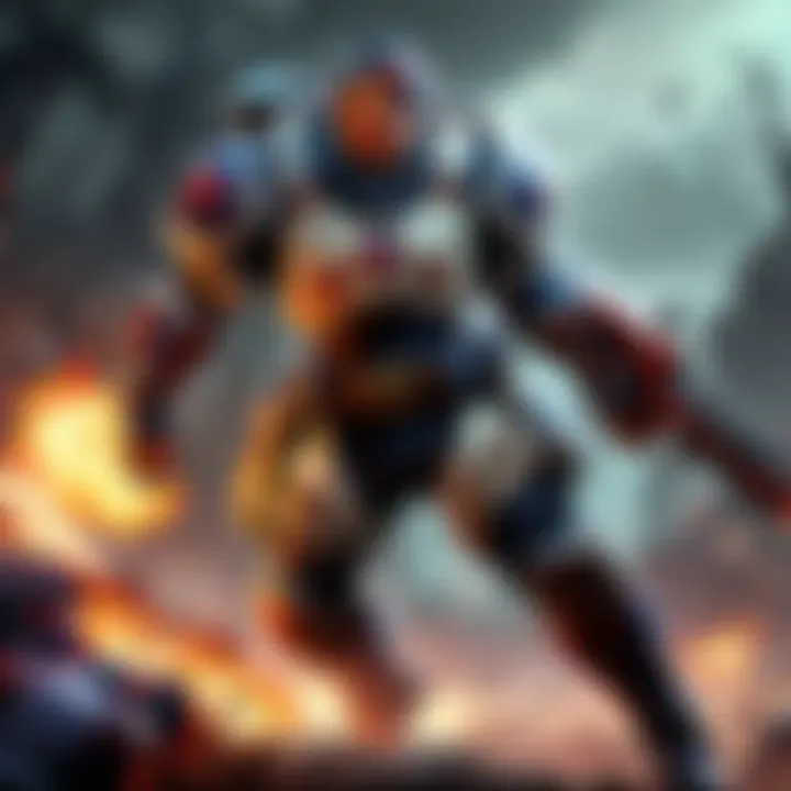 Warrior in Battlefield