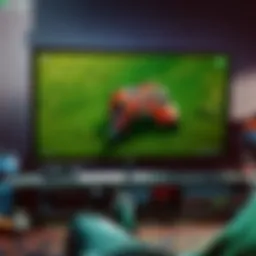 An Xbox console connected to a modern television displaying a movie interface