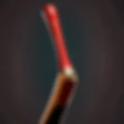 Exquisite craftsmanship of a wooden baseball bat