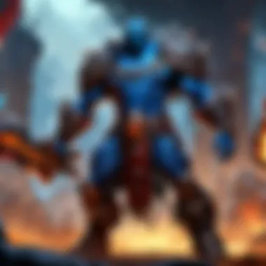 An epic battle scene depicting players engaging with new Shadowlands enemies.