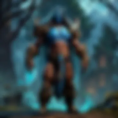 A vibrant gathering of players discussing strategies in a Shadowlands setting.